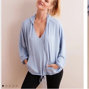 Aerie Drapey Hoodie in Blue
